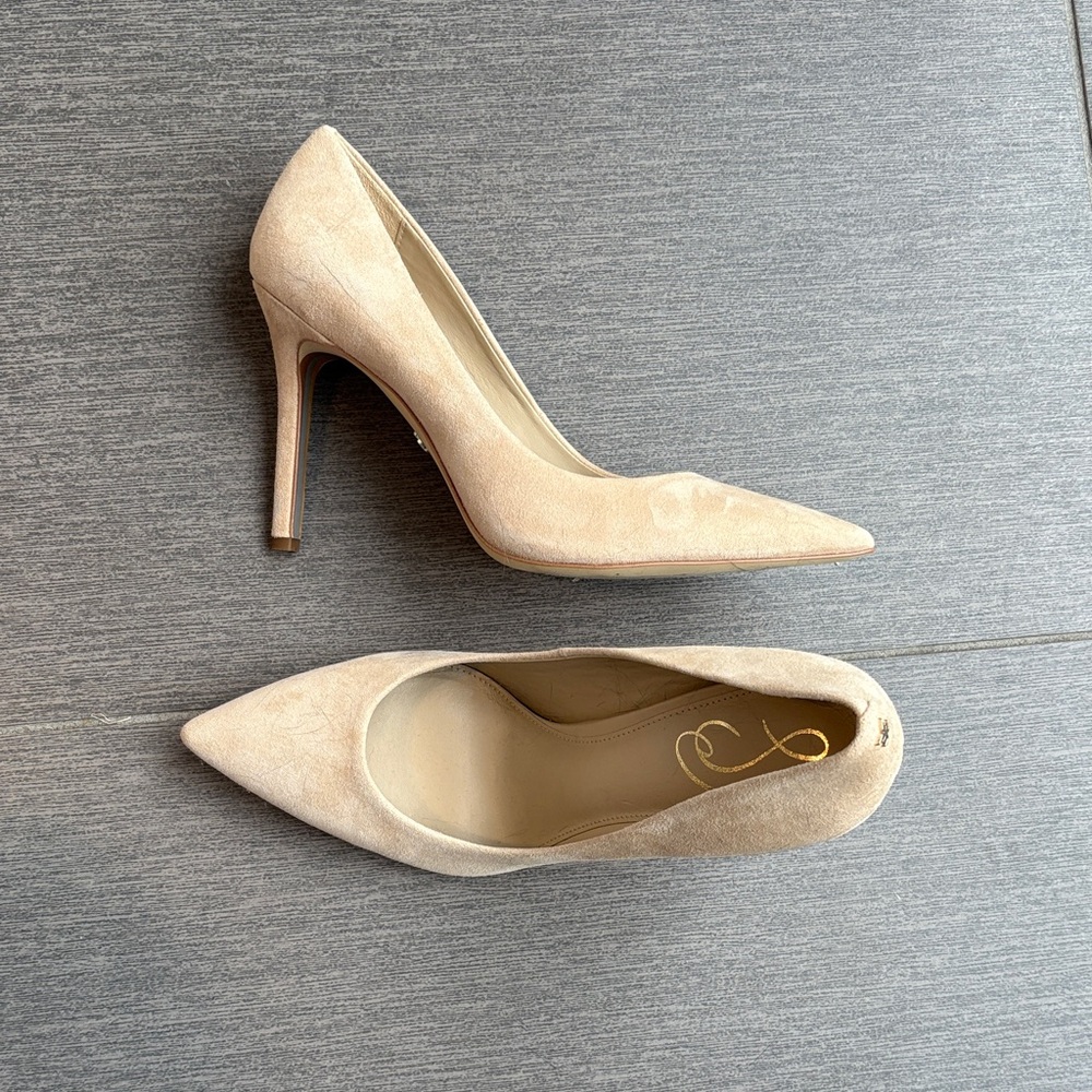 Sam Edelman Nude Pointed Toe Heels